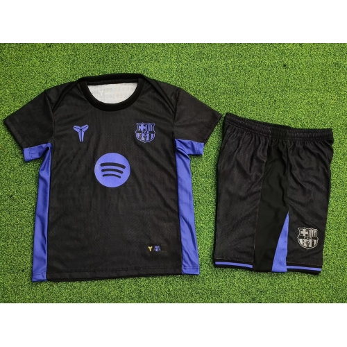 2025/2026 Barcelona Special Edition Black Football Shirt Kids Size