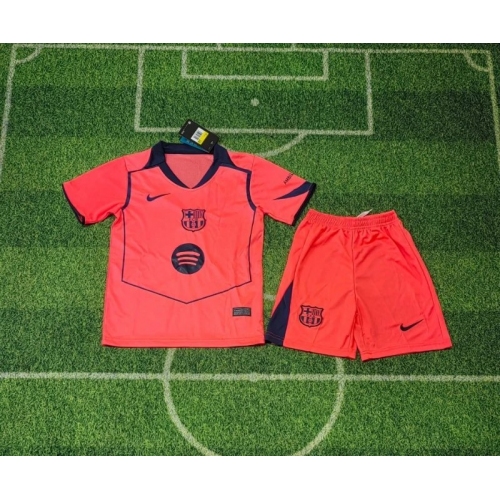 2025/2026 Barcelona Third Away Football Shirt Kids Size