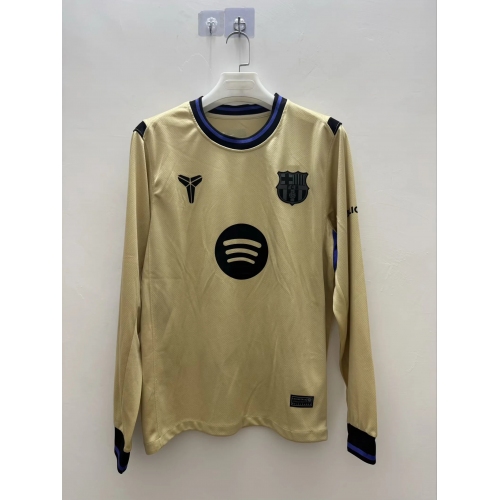 2025/2026 Long Sleeve Barcelona Away Football Shirt
