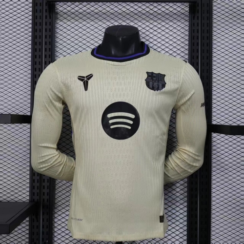 2025/2026 Long Sleeve Player Version Barcelona Away Football Shirt