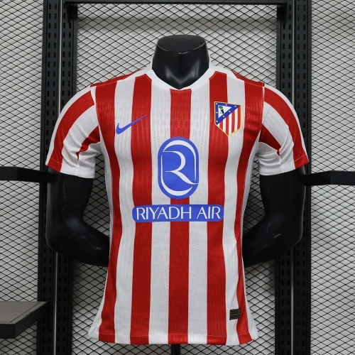 2025/2026 Player Version Atletico Madrid Home Soccer Jersey