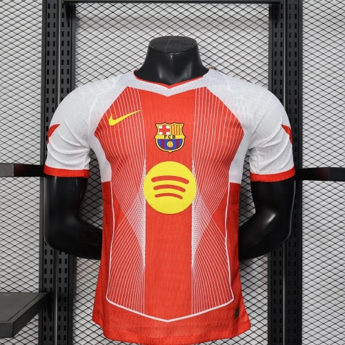 2025/2026 Player Version Barcelona Special Edition Orange Football Shirt