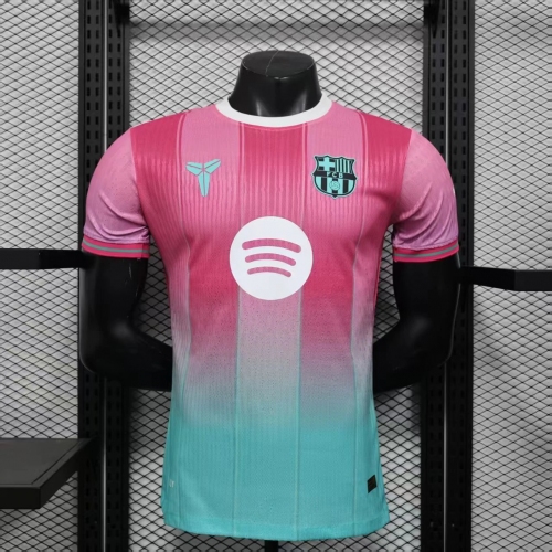 2025/2026 Player Version Barcelona Special Edition Pink Green Football Shirt