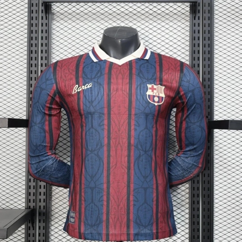 2025/2026 Player Version Long Sleeve Barcelona 125th Anniversary Edition Football Shirt