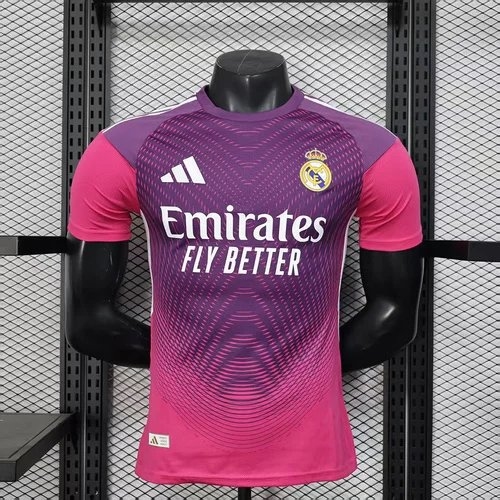2025/2026 Player Version Real Madrid Goalkeeper Purple Red Football Shirt