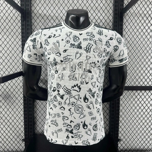 2025/2026 Player Version Real Madrid Special Edition Black White Football Shirt