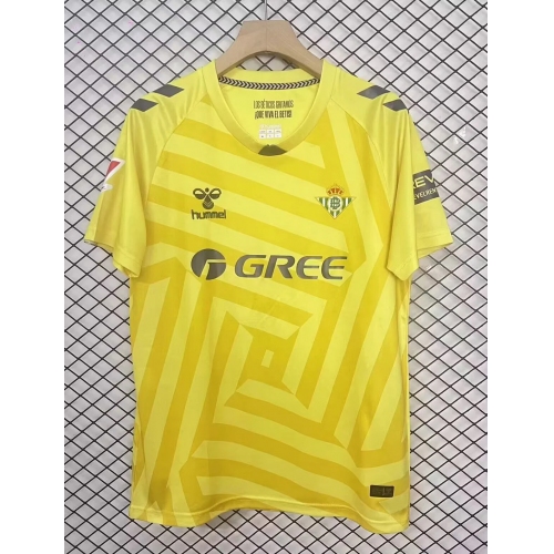 2025/2026 Real Betis Goalkeeper Yellow Football Shirt