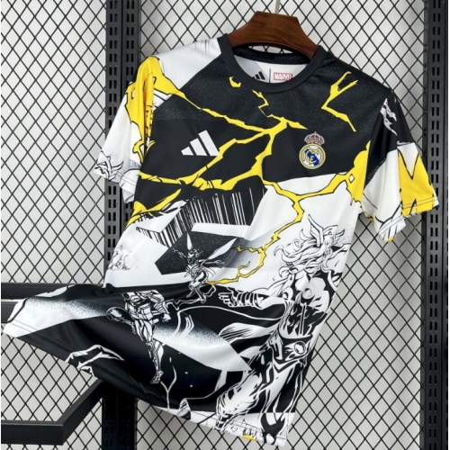 2025/2026 Real Madrid Collaboration With Marvel Football Shirt