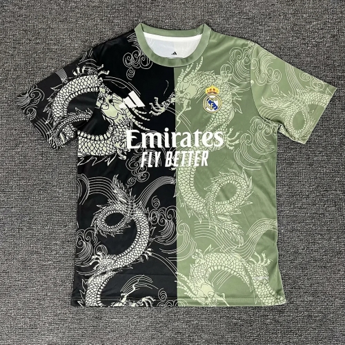2025/2026 Real Madrid Special Edition Army Green Black Football Shirt