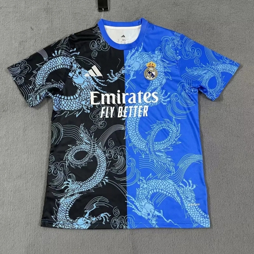 2025/2026 Real Madrid Special Edition Black Blue Football Shirt