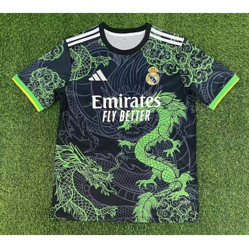 2025/2026 Real Madrid Special Edition Green Dragon Football Shirt