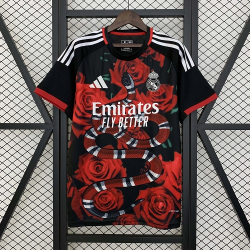 2025/2026 Real Madrid Special Edition Red Rose Football Shirt