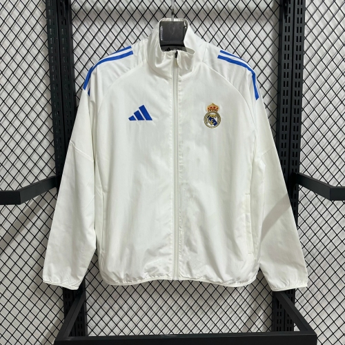 2025/2026 Real Madrid Windbreaker White Football Shirt