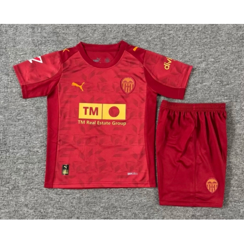 2025/2026 Valencia Away Soccer Shirt Kids Size