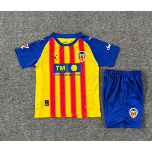 2025/2026 Valencia Third Away Soccer Shirt Kids Size