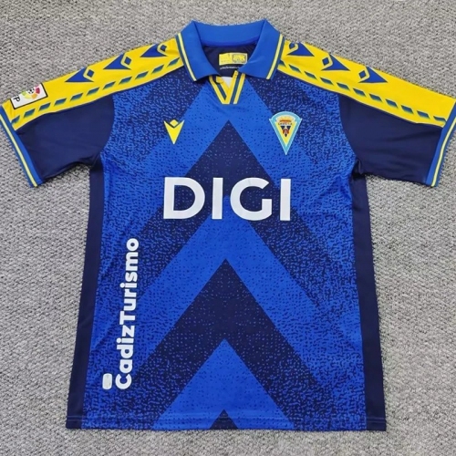 2026 Cadiz Retro Edition Blue Fans Soccer Jersey(带复古章)