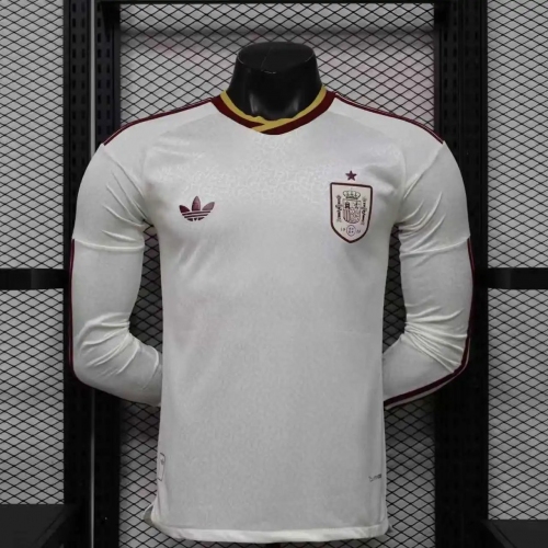 2026 Long Sleeves Player Version Spain National Team Away Football Shirt