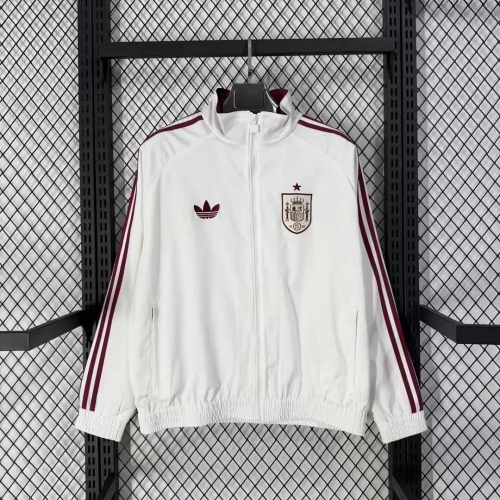 2026 Spain National Team Windbreaker White Football Shirt