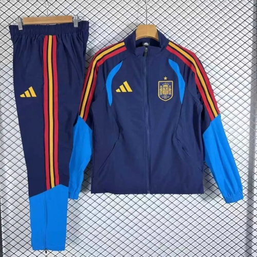 2026 Spani National Team Windbreaker Dark Football Shirt Set