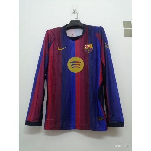 2026/2027 Long Sleeve Barcelona Home Football Shirt