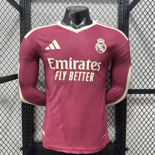 2026/2027 Long Sleeve Player Version Real Madrid Third Away Football Shirt