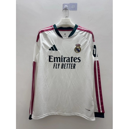 2026/2027 Real Madrid Home Long Sleeve Football Shirt