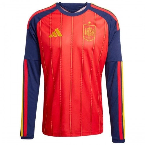 Argentina Spain Home Long Sleeve Jersey World Cup 2026