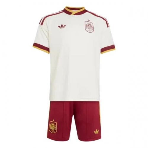 Kids Spain Away Jersey Kit World Cup 2026