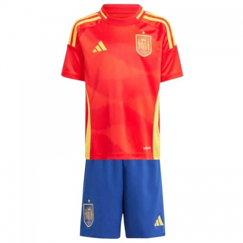 Kids Spain Home Kit EURO 2024 Youth Apparels