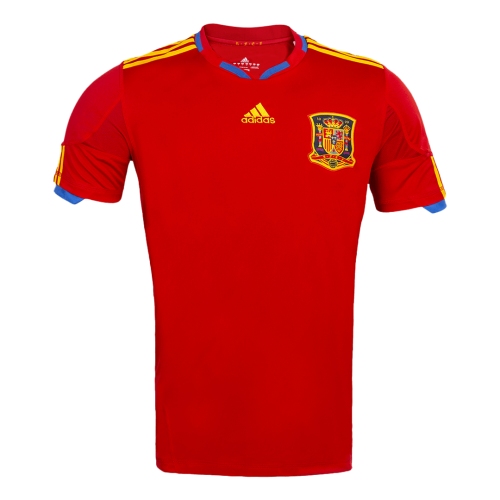 Retro Soccer Jersey Spain Home World Cup 2010