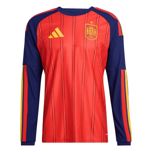 Spain Home Long Sleeve Player Version Jersey World Cup 2026