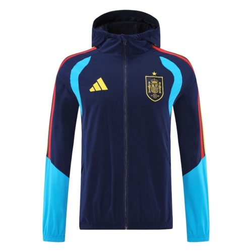 Spain Hoodie Jacket 2026-Blue&Black