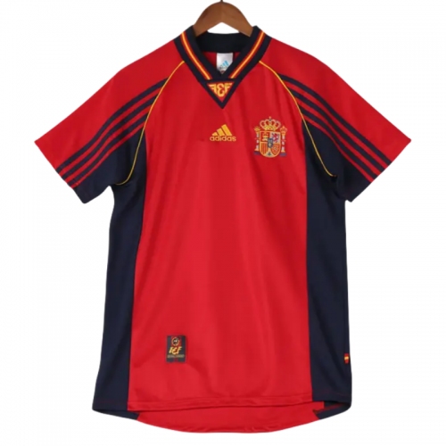 Spain Retro Jersey Home World Cup 1998