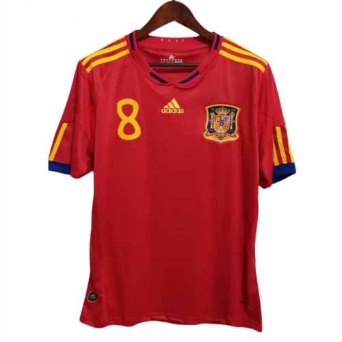 Spain Retro Jersey Home World Cup 2010