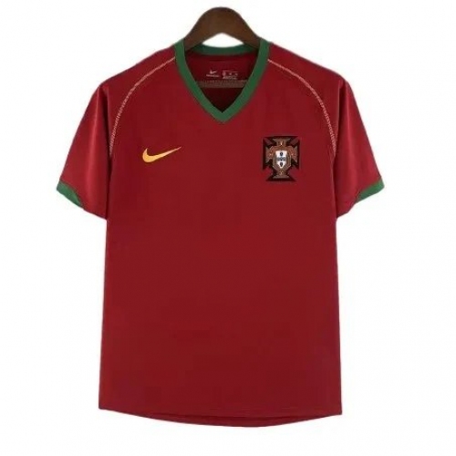 2006 Portugal Retro Jersey Home World Cup
