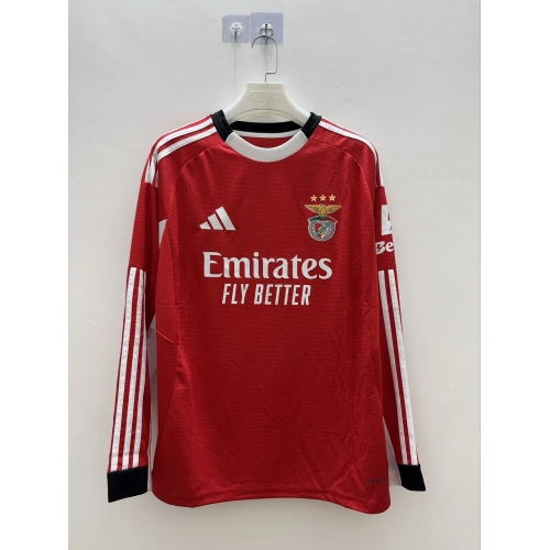 2025/2026 Long Sleeves Benfica Home Football Shirt