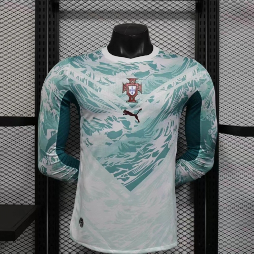 2026 Long Sleeve Player Version Portugal National Team Away Football Shirt