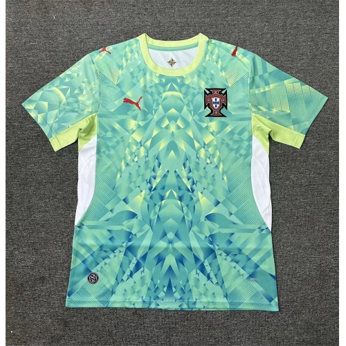 2026 Portugal National Team Goalkeeper Green Football Shirt