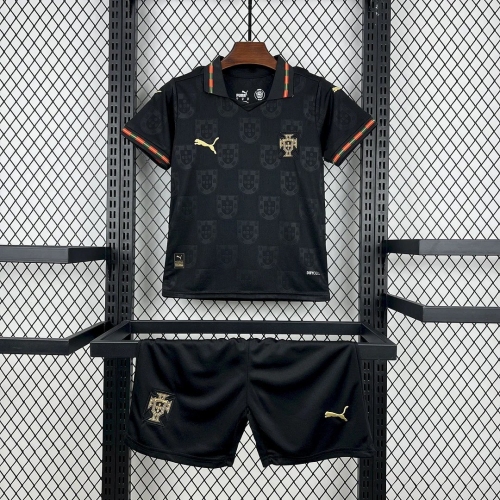 2026 Portugal Special Edition Black Football Shirt Kids Size