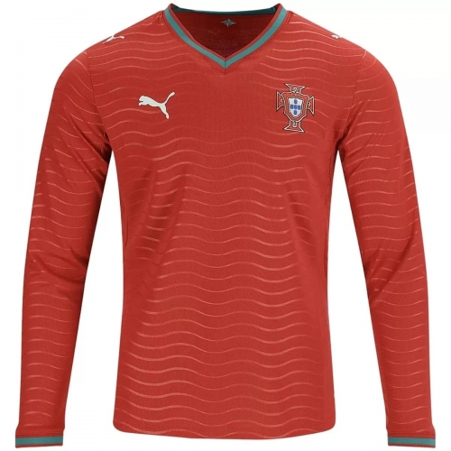 Argentina Portugal Home Long Sleeve Jersey World Cup 2026