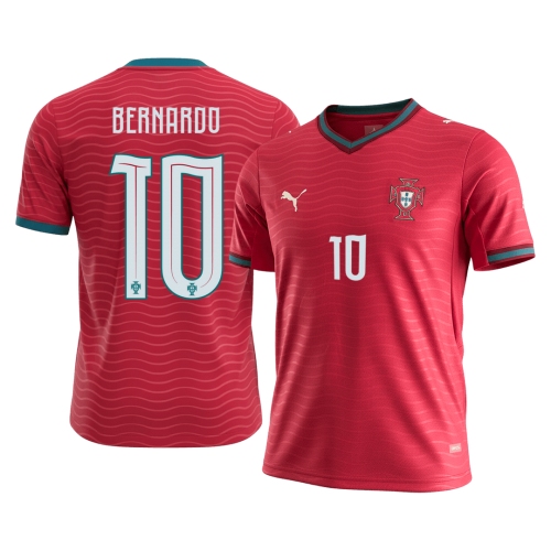 BERNARDO #10 Portugal Home Soccer Jersey World Cup 2026