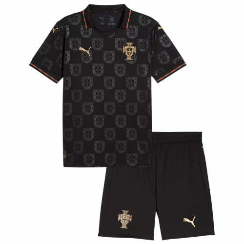 Kids Portugal 'Black Panther' Special Edition Jersey Kit 2026