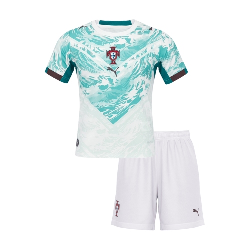 Portugal Away World Cup Kids Soccer Jerseys Kit 2026