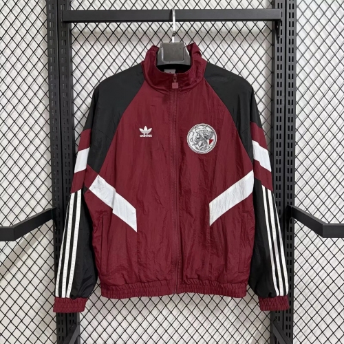 2025/2026 Ajax Windbreaker Retro Red Football Shirt