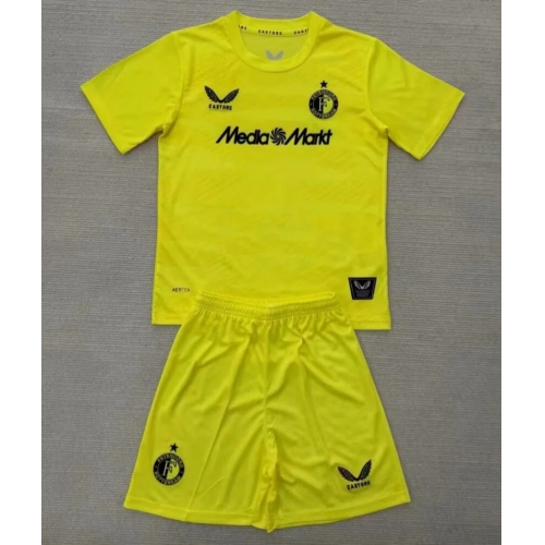 2025/2026 Feyenoord Rotterdam Goalkeeper Yellow Football Shirt1:1