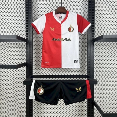 2025/2026 Feyenoord Rotterdam Home Football Shirt1:1 Kids Size