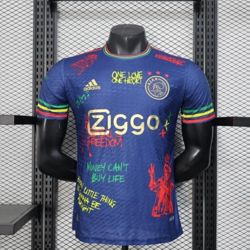 2025/2026 Player Version Ajax Special Edition Cyan Football Shirt