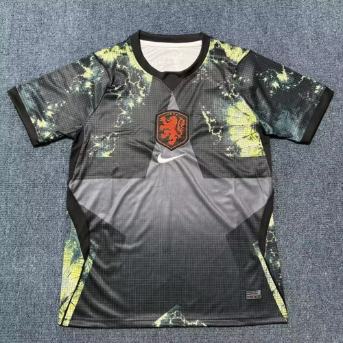 2026 Netherlands National Team Goalkeeper Black Football Shirt
