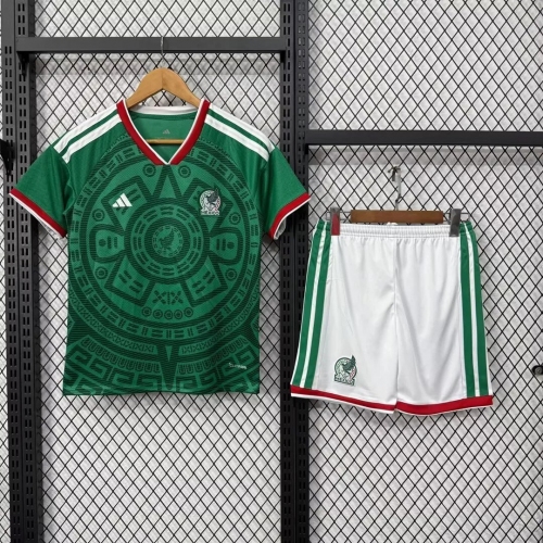 2026 Mexico National Team Home Football Shirt Kids Size