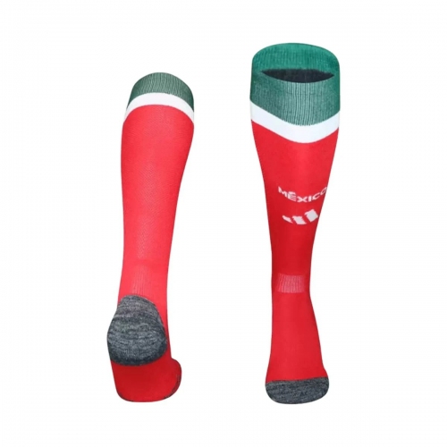 Argentina Mexico Home Soccer Socks-Red 2026
